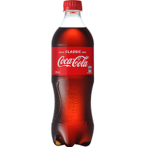 Coca-Cola Classic (Coke) 600ml Bottle