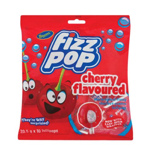 Beacon Fizz Pops Cherry (10 Pack)