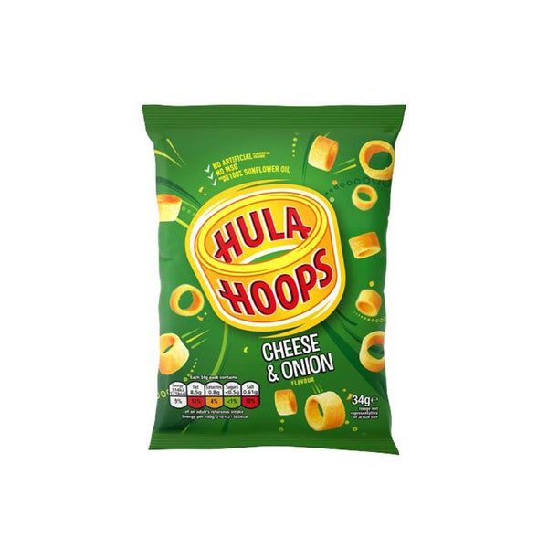 Hula Hoops - Cheese & Onion 34g