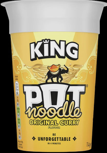 King Pot Noodle - Original Curry 114g
