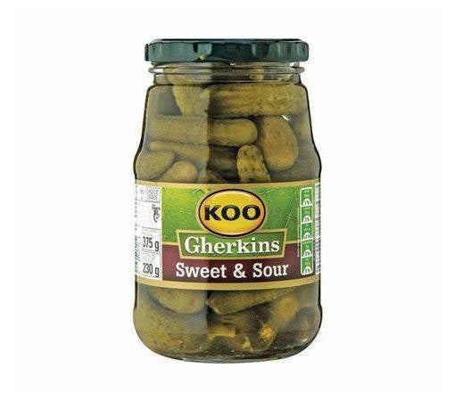 Koo Gherkins Sweet & Sour 375g