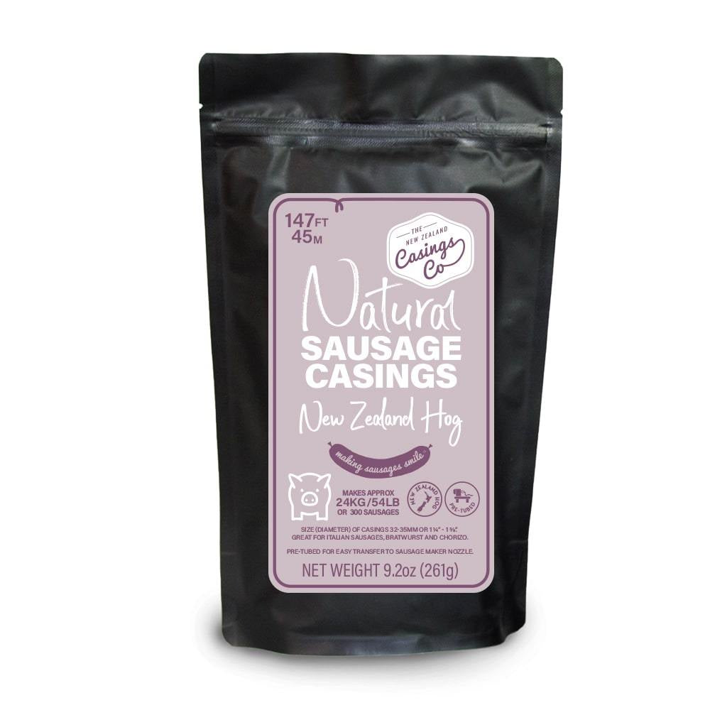 Natural NZ Hog Sausage Casings 45m/261g