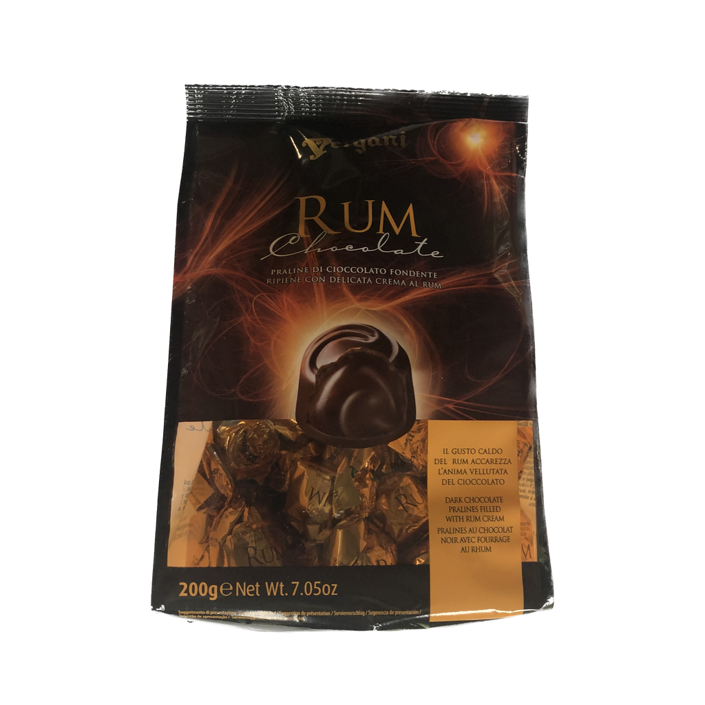 Vergani Rum Dark Chocolate 200g