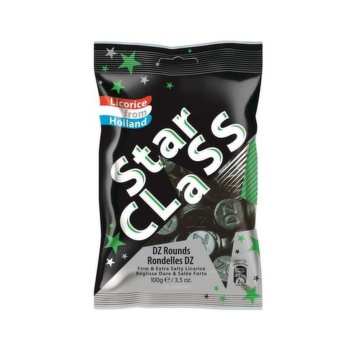 Star Class Double Salt Liquorice Rounds 100g