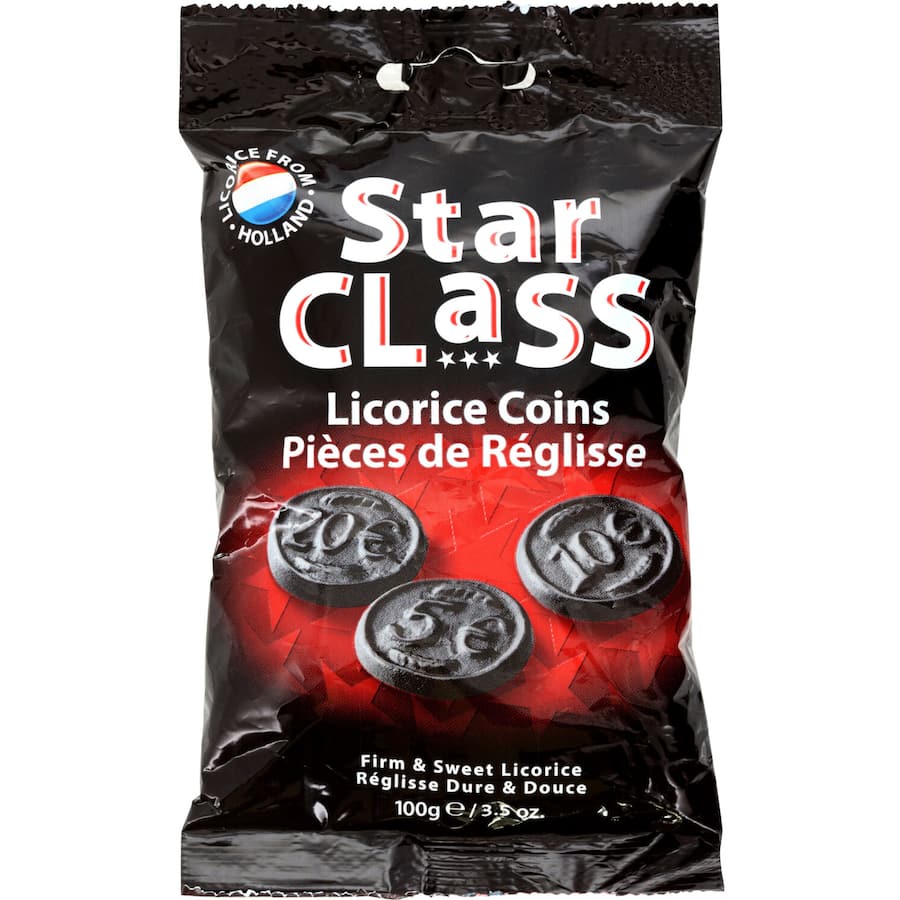 Star Class Liquorice Coins 100g
