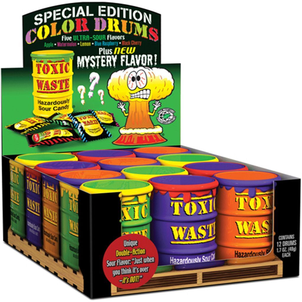 Toxic Waste 'Coloured' Candy Drum 60g