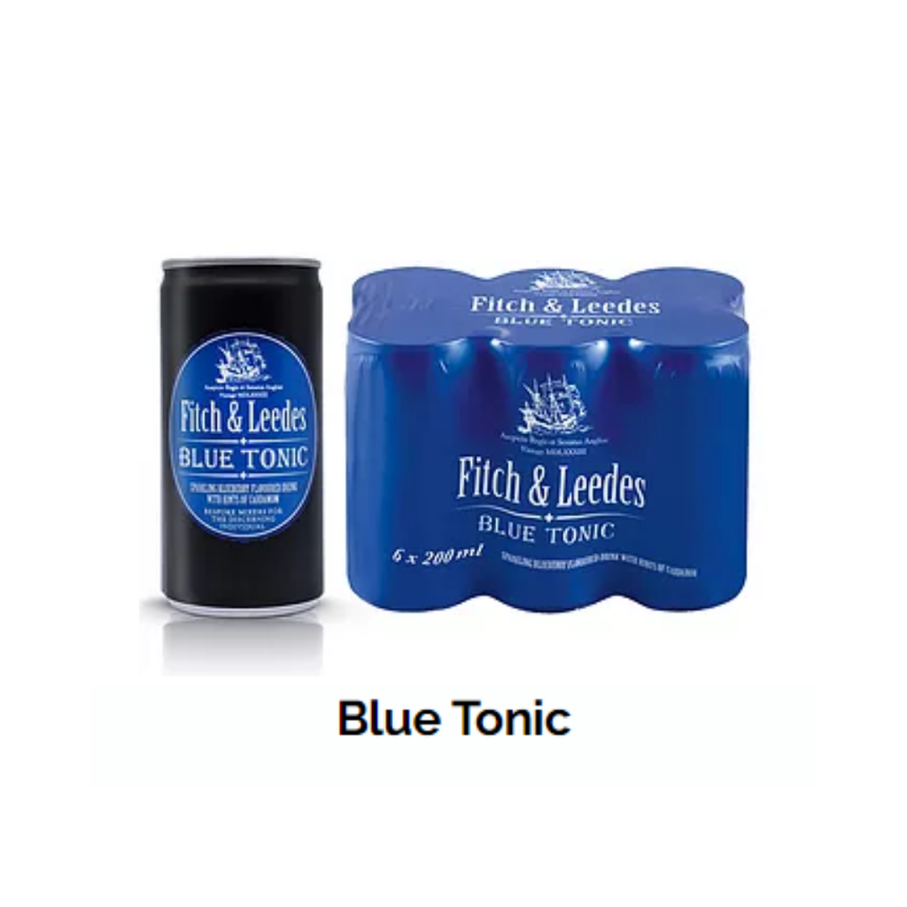 Fitch & Leeds 6 Pack Blue Tonic 200ml