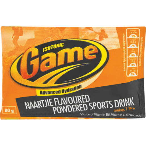 Game Powdered Sports Drink Sachets 80g Naartjie