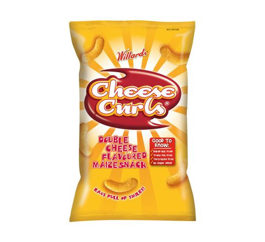 Willards Cheese Curls Double Cheese 150g