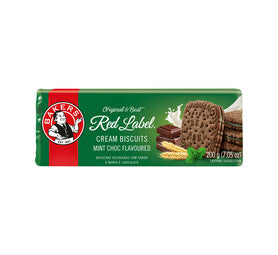 Bakers Red Label Mint Choc Creams 200g