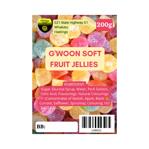Gwoon Soft Fruit Jellies - Gomballen 200g