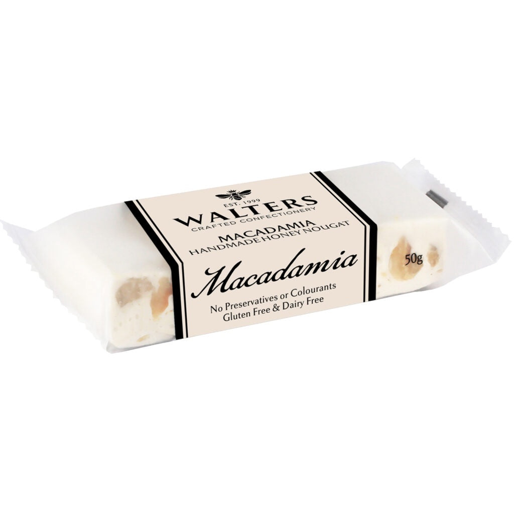 Walters Macadamia Nougat Bar 50g