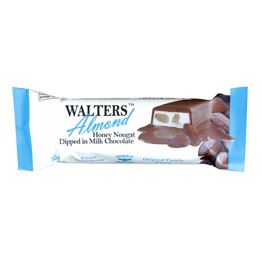 Walters Nougat Milk Chocolate Almond Bars 40g