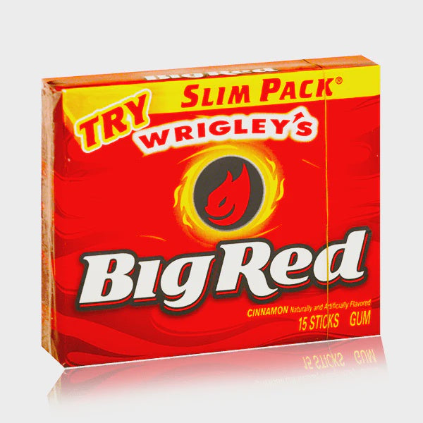 Wrigley's Big Red Cinnamon Gum - Slim Pack 15 Sticks