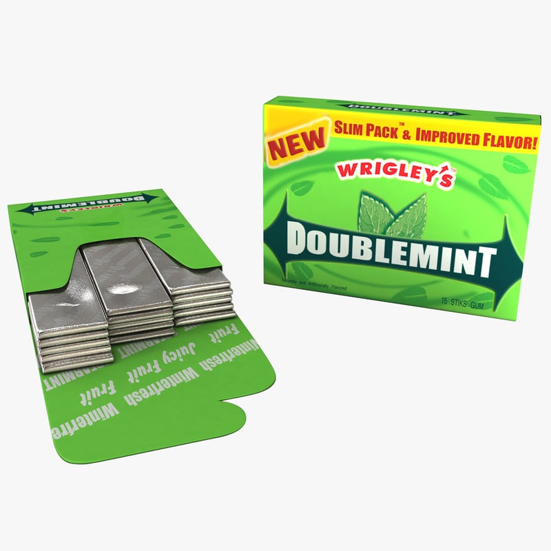 Wrigley's Double Mint Gum - Slim Pack 15 Sticks