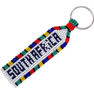 Earth Africa Beaded Keyring - South Africa
