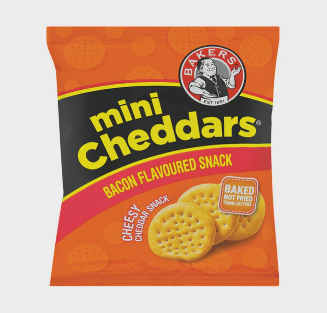 Bakers Mini Cheddars - Bacon 33g