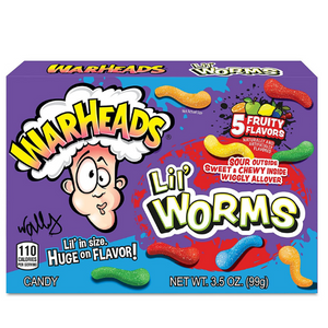 Warheads Lil' Worms Theater Box 99g
